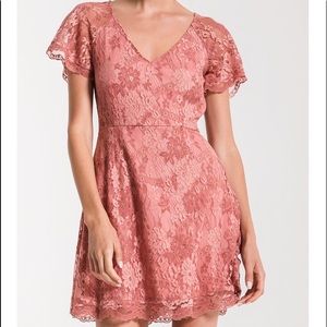 Short Sleeve Lace Dress